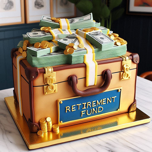 Retirement Fund Cake